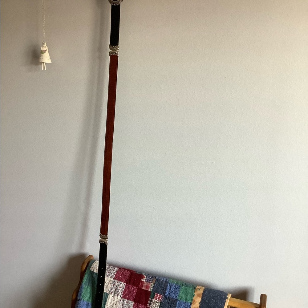 Beautiful Black/brown leather Brighton belt